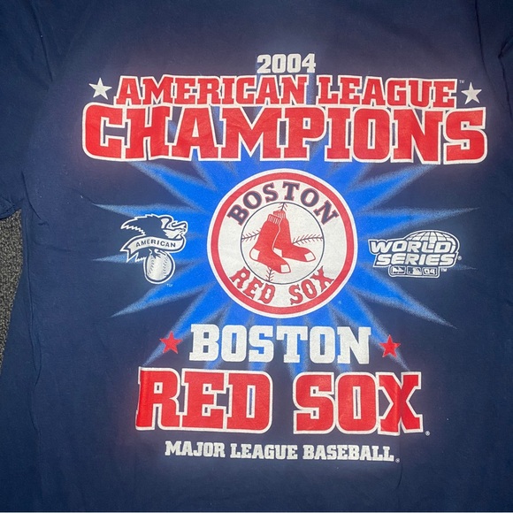 Boston Red Sox vintage mlb baseball 2004 Champions shirt size medium - Picture 4 of 7